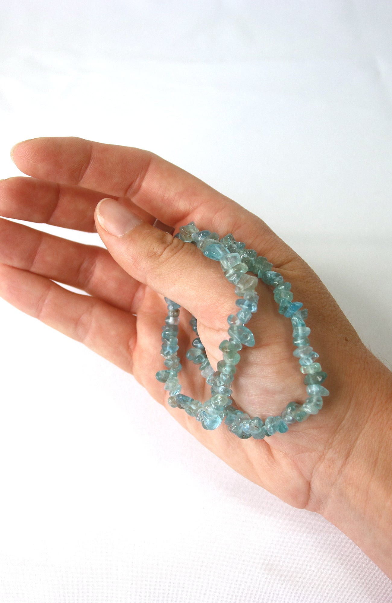 Green Apatite Chip Bracelet